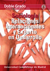 Sociología Relaciones Internacionales y Experto en Desarrollo