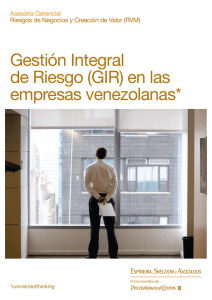 Gestión Integral de Riesgo (GIR) en las empresas venezolanas