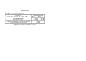 Tasa Efectiva Anual (Año Base 360 días) Minimo Máximo 79.59