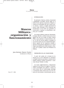 Museos Militares: organizaci&oacute;n y funcionamiento