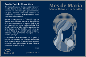 Mes de María 2014