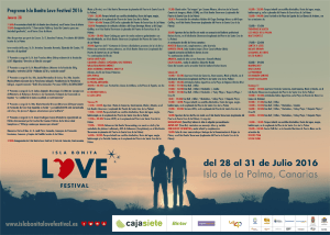 Descargar programa del Isla Bonita Love Festival en Pdf