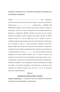 DOCUMENTO CONSTITUTIVO DE LA ASOCIACION