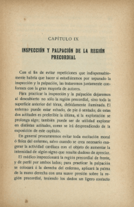 inspección y palpación de la región precordial