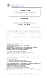 La Palabra de Dios Encuentro 4 - Universidad Católica Argentina