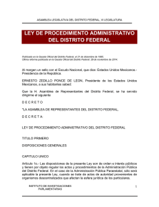 ley de procedimiento administrativo del distrito federal