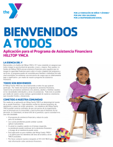 Aplicación para el Programa de Asistencia Financiera HILLTOP YMCA