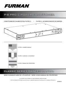 p-8 pro c power conditioner