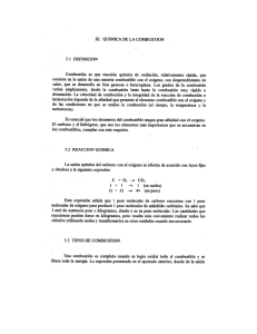 química de la combustion