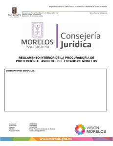 reglamento interior de la procuraduría de protección al ambiente del