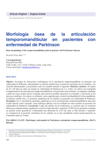 Morfología ósea de la articulación temporomandibular en pacientes