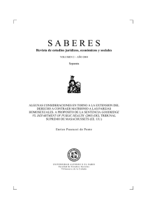 Algunas consideraciones en torno a la extension del derecho