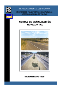 NORMA DE SENALIZACION HORIZONTAL MTOP Dic