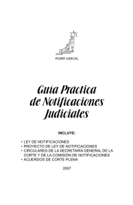Guía práctica sobre notificaciones Judiciales