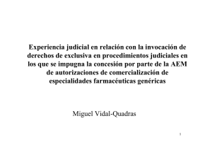 Experiencia judicial en relación con la invocación de derechos de