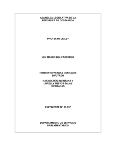 asamblea legislativa de la república de costa rica proyecto de ley