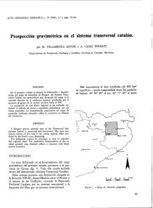 Prospección gravimétrica en el sistema transversal catalán.
