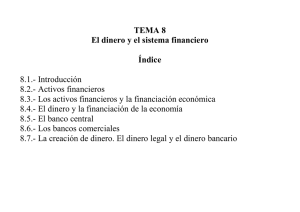 capítulo 8. el dinero y el sistema financiero