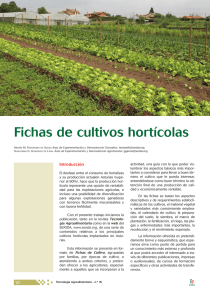 Fichas de cultivos hortícolas