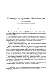 El concepto de representación en Brentano