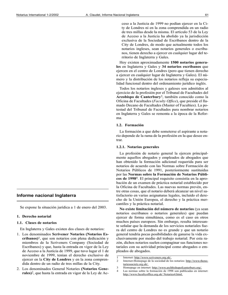 Informe Nacional Inglaterra