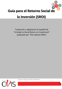 Guía para el Retorno Social de la Inversión (SROI)