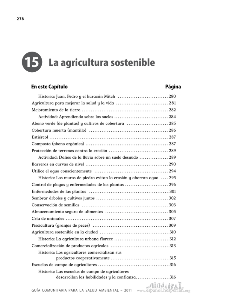 15 La Agricultura Sostenible