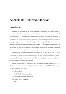 Análisis de Correspondencias