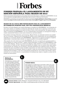 forbes prepara el lanzamiento de su edición española para marzo