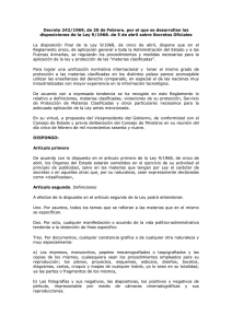Decreto 242/1969, de 20 de Febrero. por el que se desarrollan