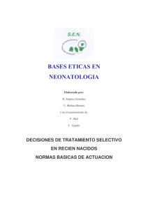 bases eticas - Sociedad Española de Neonatología