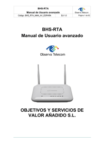 Manual de usuario de fabricante Home Station ADSL