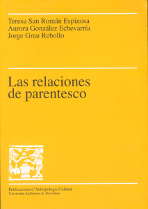 SAN ROMÁN, Teresa, et al “El parentesco”