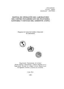 Manual de operación del laboratorio del Centro