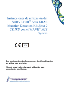 Scan KRAS Mutation Detection Kit Exon 2 CE IVD con el WAVE