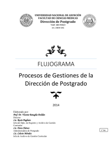 FLUJOGRAMA Procesos de Gestiones de la Dirección de Postgrado