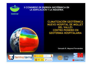Climatización geotérmica. Nuevo Hospital de Mollet del Vallés