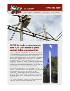 GEOTEK introduce nueva base de fibra PUPI® para montar al poste