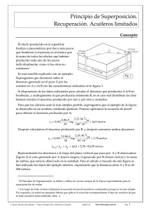 Principio de superposici&oacute;n - Hidrolog&iacute;a e Hidrogeolog&iacute;a