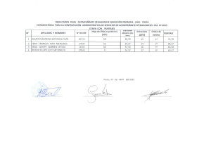 N° APELLIDOS v NOMBRES N° DE Exp. H°`a de V`da