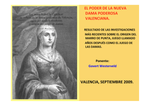 Diapositiva 1 - Valencia Origen del Ajedrez 1475