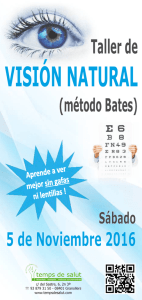 TALLER DE VISION NATURAL - METODO BATES