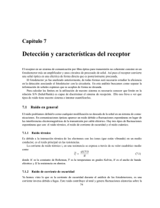 Detección y características del receptor