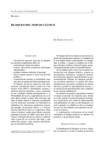 Bloqueo del Nervio Ciático - Sociedad de Anestesiología de Chile
