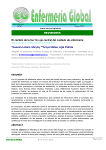 El cambio de turno - Revistas Científicas de la Universidad de Murcia