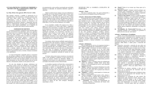 LEY PARA PROTEGER, CONSERVAR Y PROHIBIR LA