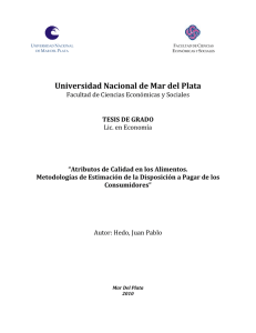 Atributos de calidad en los alimentos. Metodologías de estimación