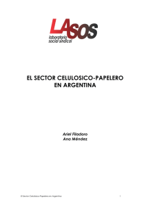 el sector celulosico-papelero en argentina