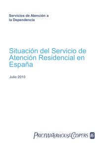 Situación del Servicio de Atención Residencial en