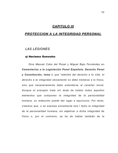 DELITOS RELATIVOS A LA VIDA E INTEGRIDAD PERSONAL